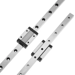 1 ชิ้น MGN7C MGN7H MGN9C MGN9H MGN12C MGN12H MGN15C MGN15H คู่มือรางเชิงเส้น 100mm-950mm พร้อม 1 ชิ้น MGN สไลด์สีดำ