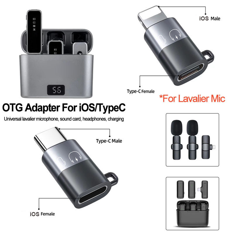Ankndo ไมโครโฟนแบบพกพาอะแดปเตอร์ Connector Type-C ถึง IOS ดิจิตอลหูฟังอะแดปเตอร์ DAC OTG Converter Plug and Play สําหรับ IOS 14 15 13 12