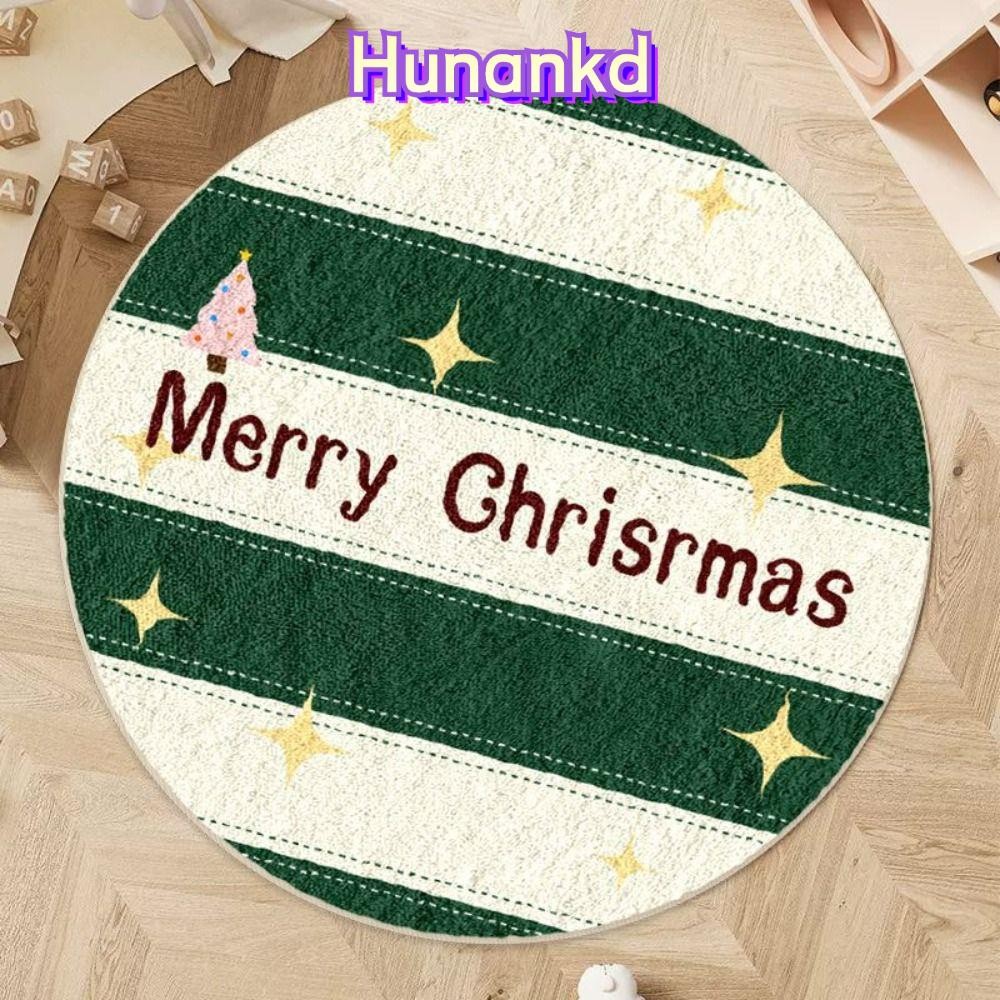 Huan พรมปูพื้นคริสต์มาส, พรมเช็ดเท้าทางเข้าบ้าน 40 ~ 60 ซม., การ์ตูนกันลื่น 2025 สุขสันต์วันคริสต์มาสพรมอาบน้ําห้องนอน