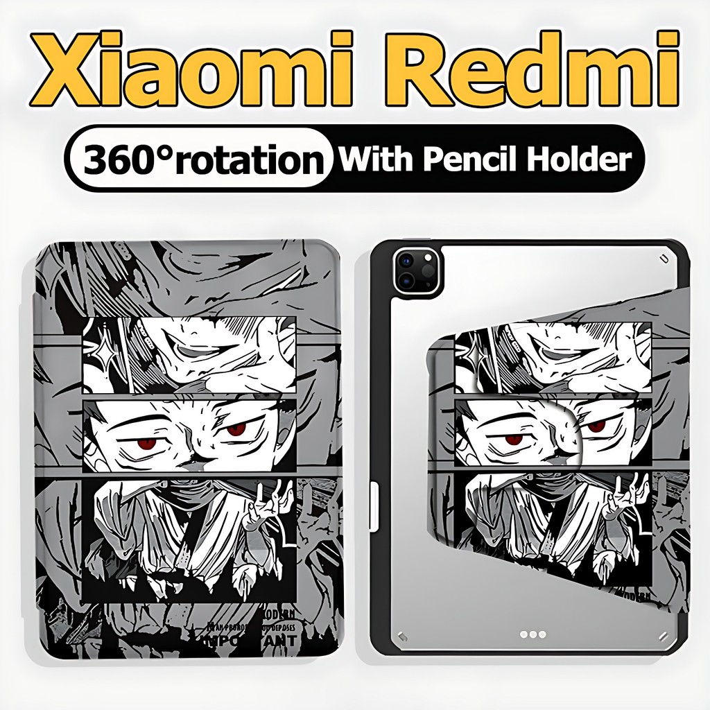 เคส Redmi Pad SE 11นิ้ว สําหรับ เสี่ยวมี่ แพด 5 6 Xiaomi Pad 6 5 Pro Redmi Pad pro12.1/pad 10.61 360°หมุนได้ เคสแท็บเล็ต Redmi/Xiaomi  Right pen holder Various styles เคส Xiaomi