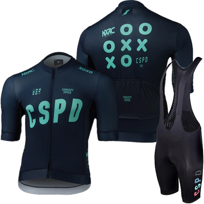 ขายใหญ่ Man ขี่จักรยานชุดเสื้อมืออาชีพ CSPD Bib Tricuta Jerseys Complete Mtb กางเกงผู้ชายเจลเสื้อผ้าแจ็คเก็ต Jersey จักรยานกีฬา