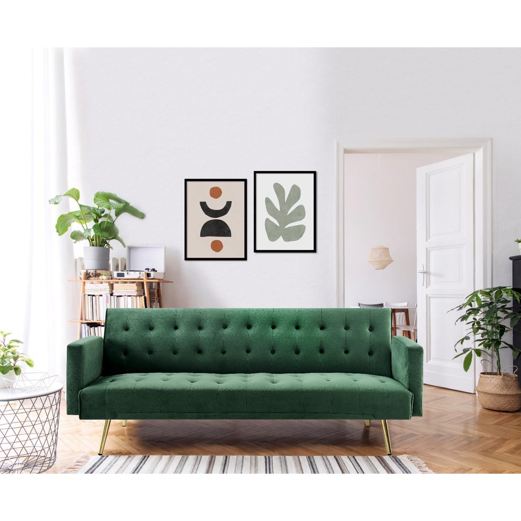 SB Design Square โซฟาเบด รุ่น Miile สีเขียว (195x83x74 ซม.) แบรนด์ MAISON&CO.