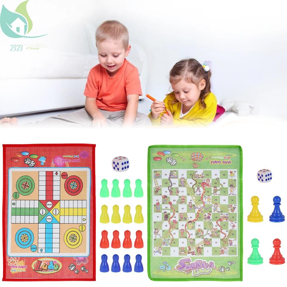 เด็กคลาสสิกเกมกระดาน Flying Chess Snakes และบันได Ludo ของเล่นเพื่อการศึกษา Xmas ของขวัญ SHOPQJC8848