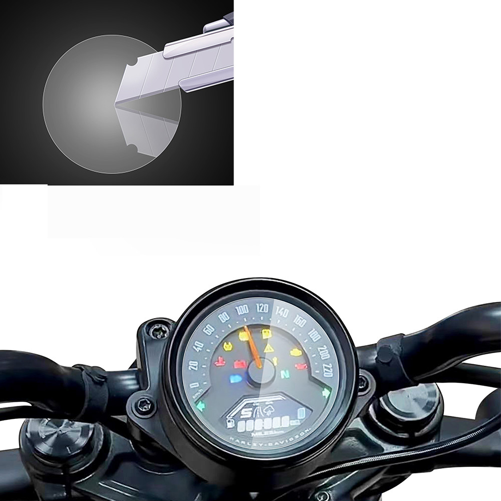 Yฟิล์มป้องกันหน้าจอคลัสเตอร์ป้องกันรอยขีดข่วน79มม. 975 RH ใช้ได้กับ Harley nightster 975 RH975 2022-2024