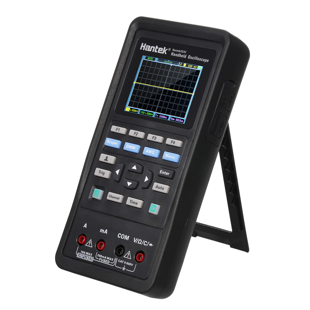 Hantek 2 in 1 Handheld Digital Oscilloscope + มัลติมิเตอร์ Dual