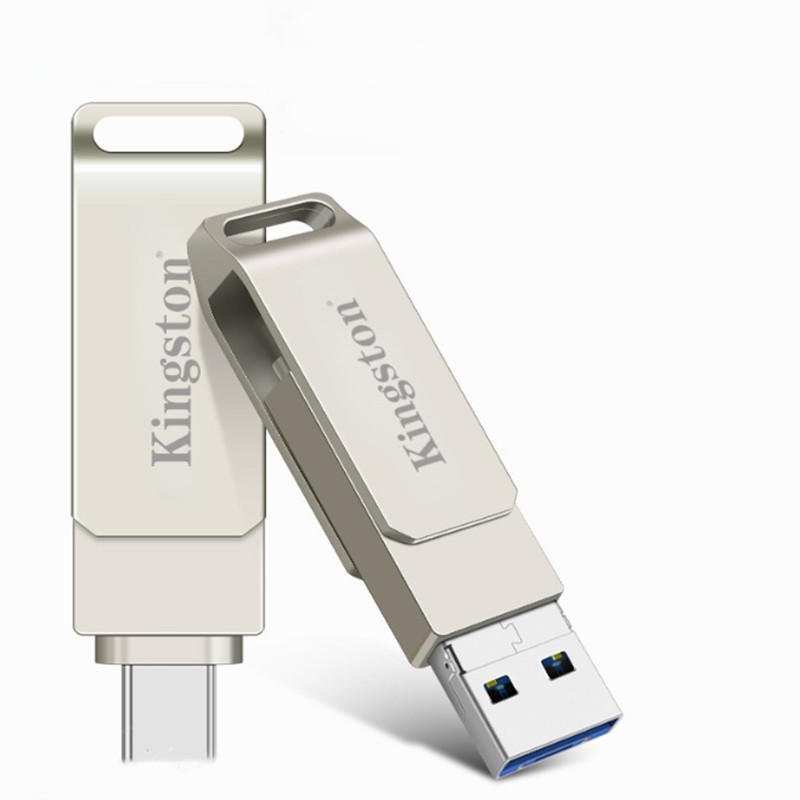 Kingston 1TB 2TB 2 In 1 OTG USB แฟลชไดรฟ์ความเร็วสูง Pendrive Stick พร้อม Type-C U Stick สําหรับโทรศัพท์ Android iPhone15