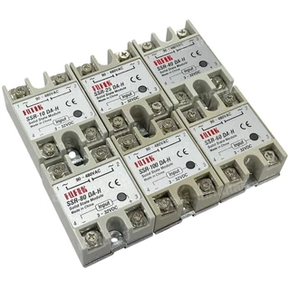 SSR-10DA-H/25DA-H/40DA-H/60DA-H/80DA-H/100DA-H โซลิดสเตทรีเลย์ Solid State Relay INPUT 3-32VDC, LOAD 90-480VAC 10-100...