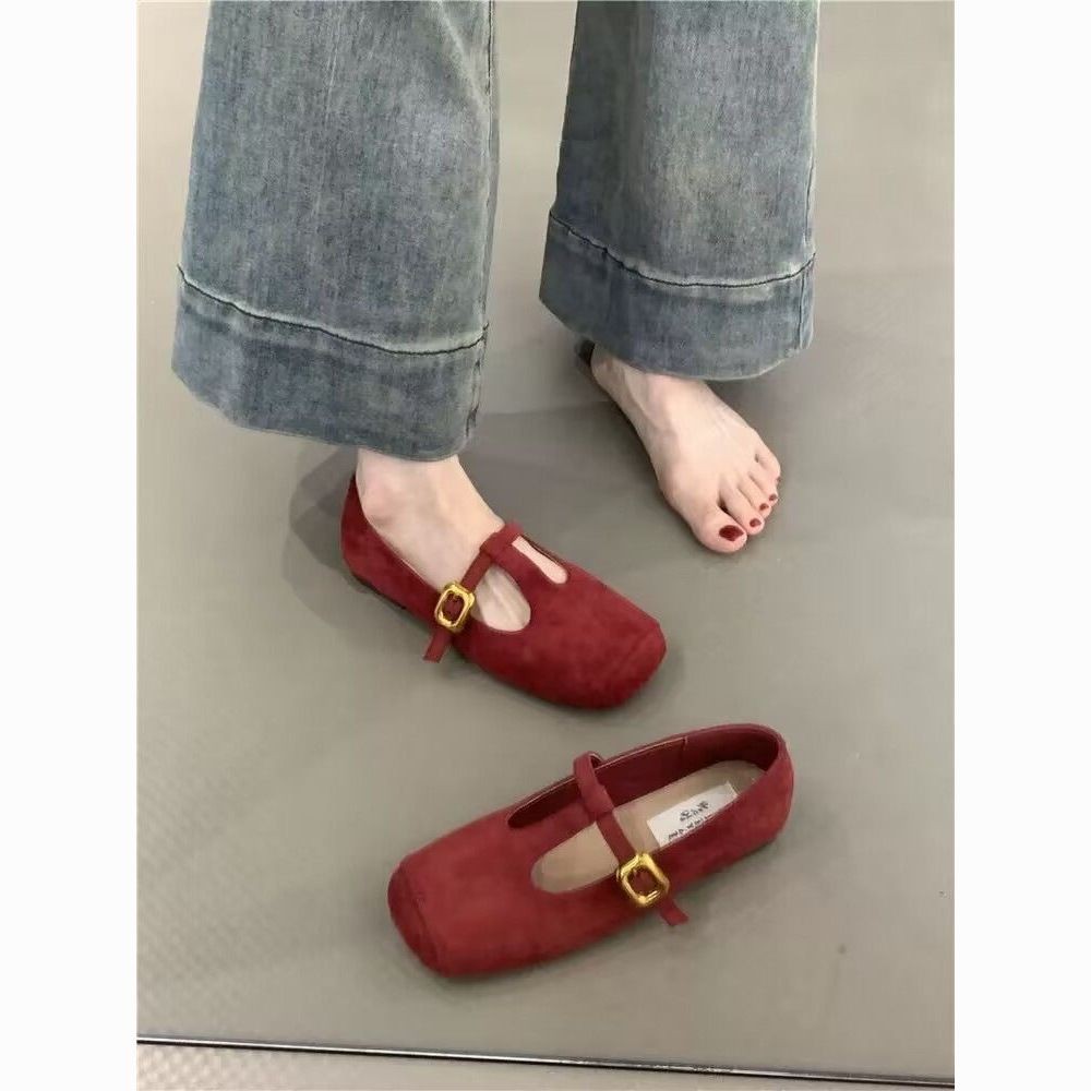 รองเท้าส้นแบน Soft Sole Boat Shoes แฟชั่นฤดูร้อน Soft Sole สวมใส่ด้านนอก