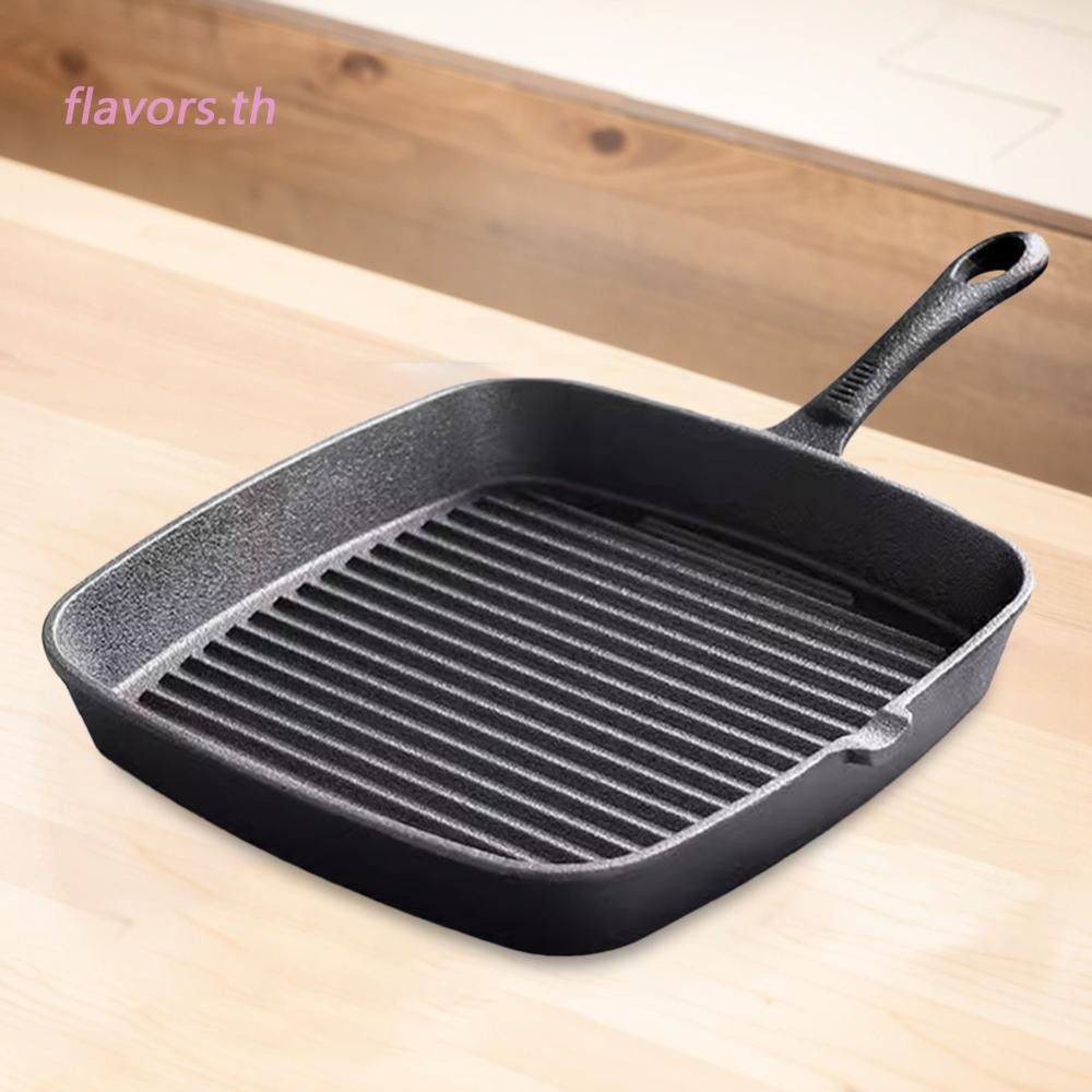 กระทะสเต็กเหล็กหล่อจานสเต็กไม่เคลือบไม่เคลือบไม่เคลือบหม้อกระทะปลา [รส.ไทย] - รูปที่ 7