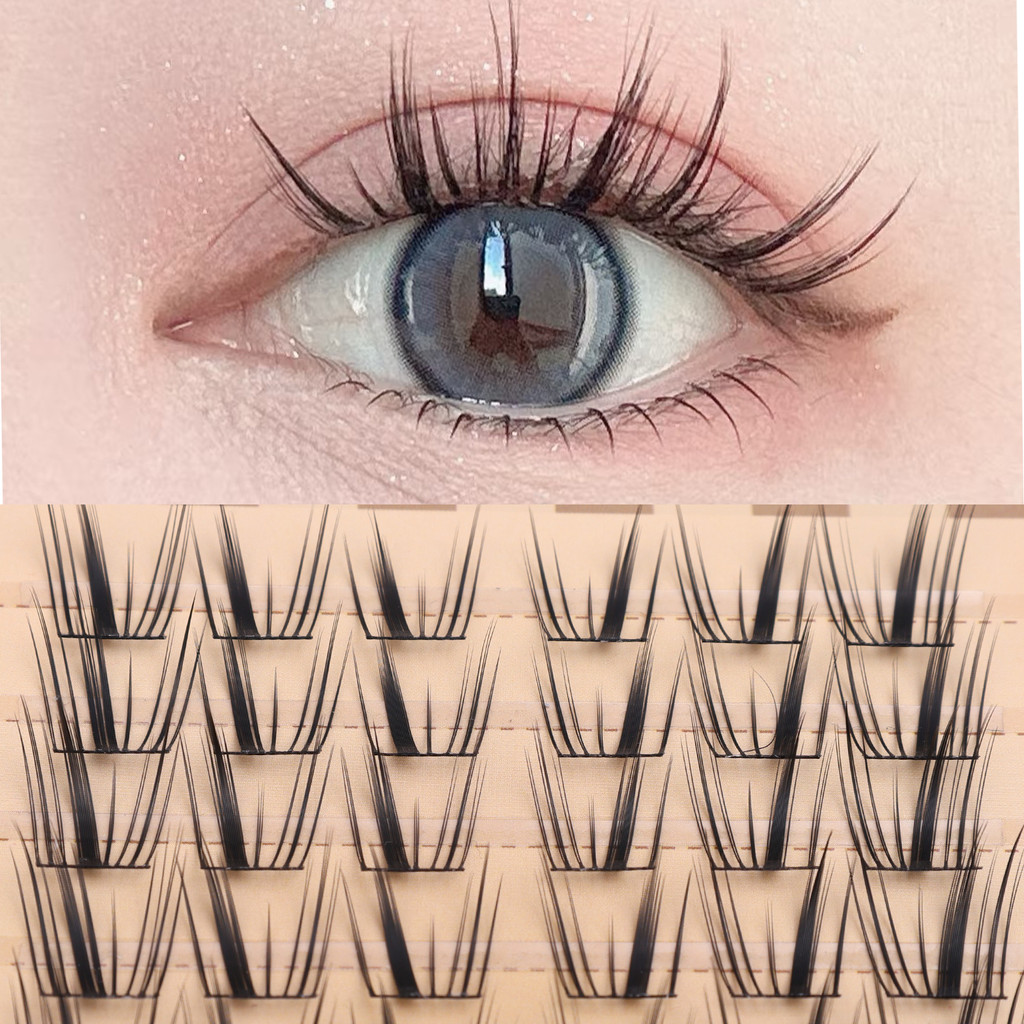 ขนตาปลอมแบบไร้กาวแบบใช้ซ้ําได้ - กาวในตัวการ์ตูนธรรมชาติหนาขนตายาวขยาย - ขยายเครื่องมือความงามตา - รูปที่ 2