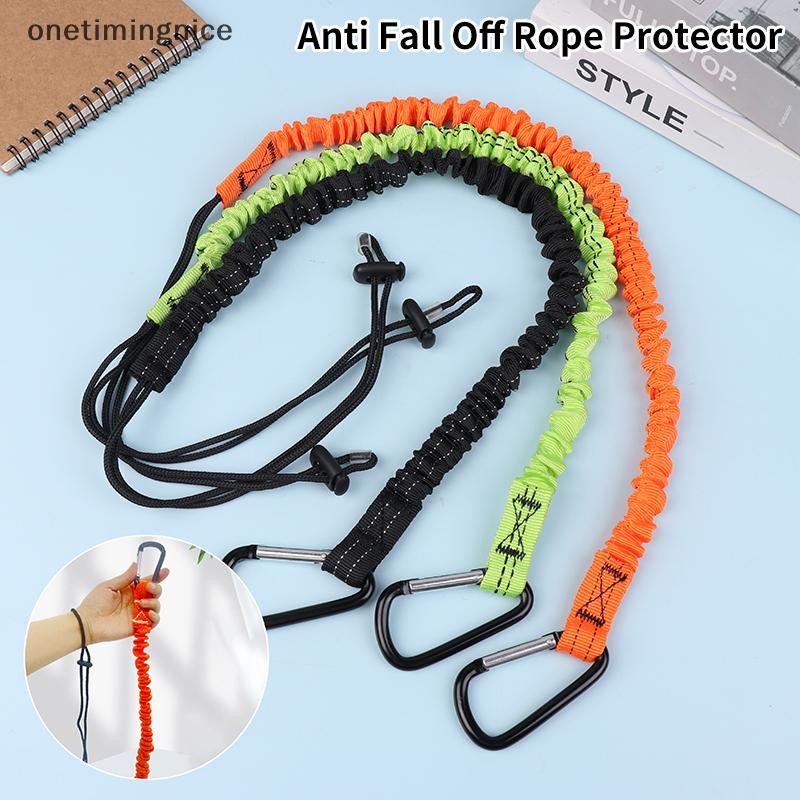 Onetimingnice Professional High Altitude ป้องกันความปลอดภัยยืดหยุ่นบัฟเฟอร์ Carabiner เชือกป้องกัน Onetimingnice