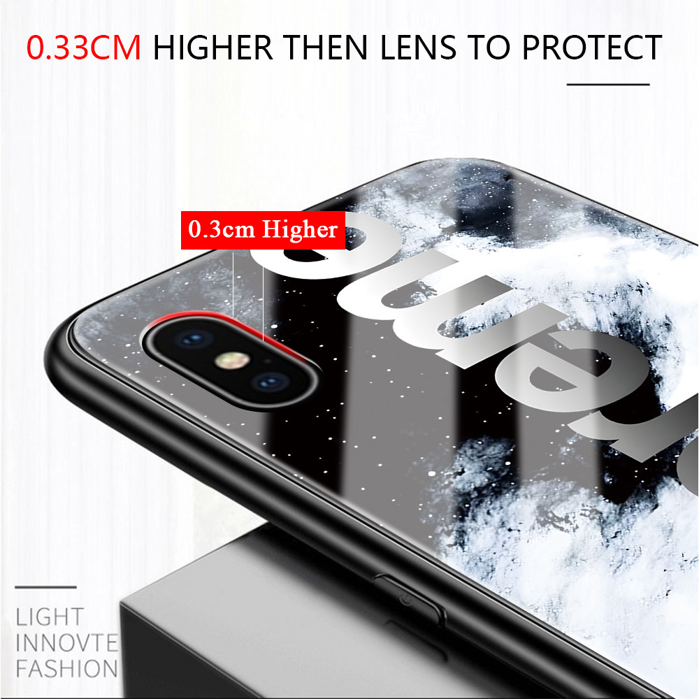 เคส For เคสแข็ง OPPO Reno 12 12F 11 11F 10 8 8T 8Z 7 7Z 6Z 6 5 4 2 4Z 2F F11 F9 F7 F5 Pro Youth 4G 5G ออปโป้ Glass BLK - รูปที่ 5