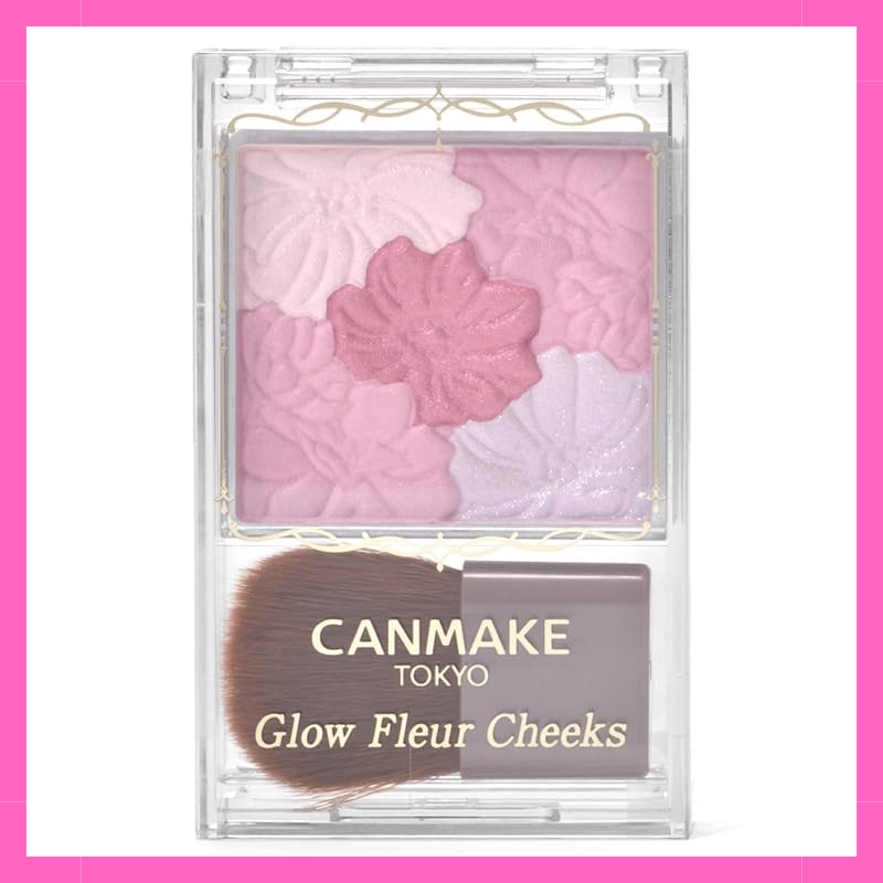 Canmake Glow Fleur Cheeks - Powder Blush Collection (Various Shades)
