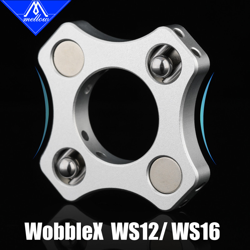 Mellow 1PCS Custom NF WobbleX WS8 / WS12 / WS16 การมีเพศสัมพันธ์สําหรับ HevORT 3D เครื่องพิมพ์ Z-axis T8 / SFU1204 / SFU1604 Ball สกรูเตียงร้อน