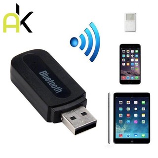 AK 3.5mm อะแดปเตอร์รับส่งสัญญาณ USB บลูทูธ 5.0 5.3 EDR Dongle สําหรับหูฟังบลูทูธไร้สาย PC Audio Wireless Receiver
