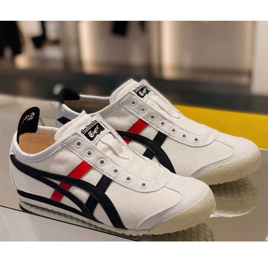 Onitsuka MEXICO 66รองเท้าผ้าใบลูกไม้สาย
