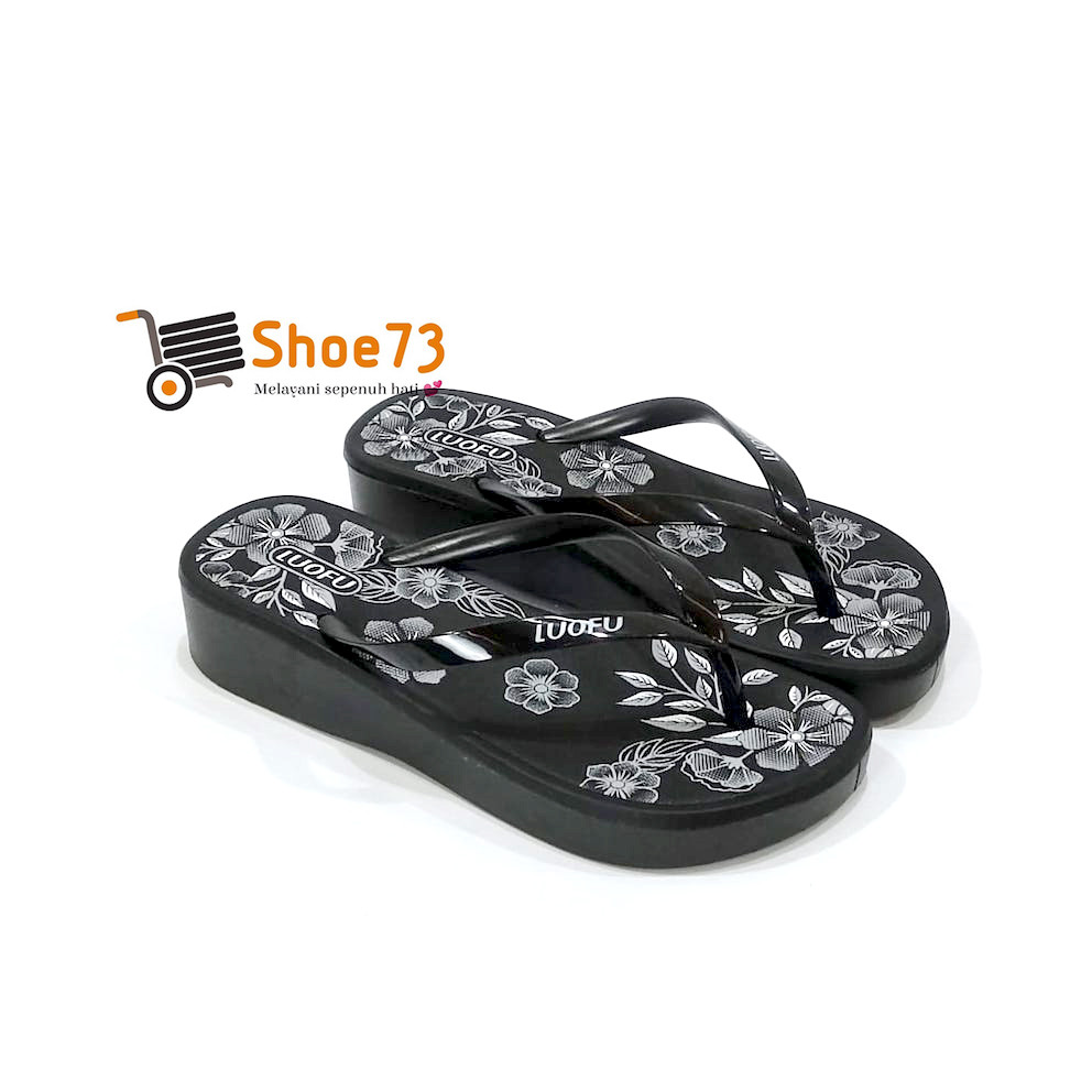 LUOFU F 2268 – BRE07 SIZE 36-40 ORIGINAL l รองเท้าแตะส้นเตารีดผู้หญิงเยลลี่ l รองเท้าแตะเด็กผู้หญิงกันลื่นแบบนุ่ม ราคา ถูกที่สุด ดีลบีเคเค แกลเลอรีภาพที่ 7