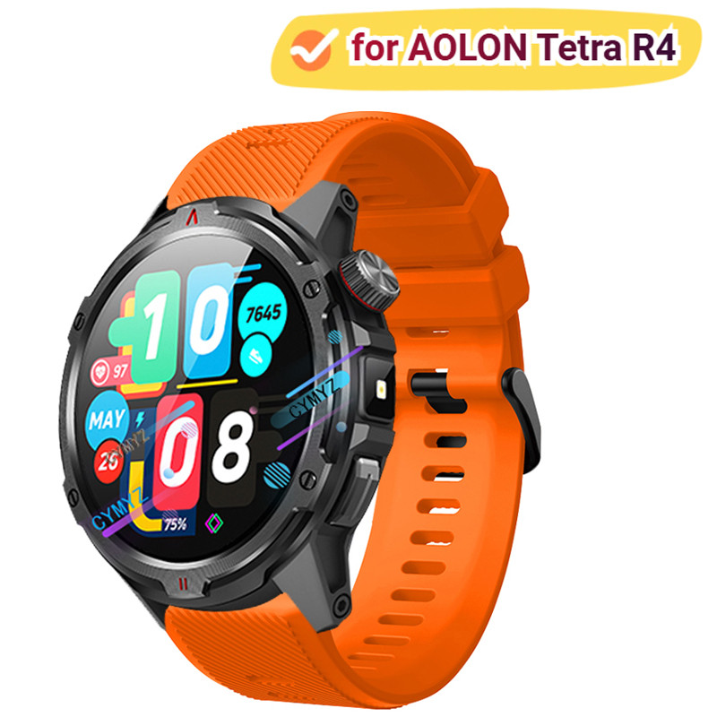 สําหรับ AOLON Tetra R4 สายซิลิโคนสําหรับ AOLON Tetra R4 สมาร์ทสายนาฬิกาสายนาฬิกาสายรัดข้อมือกีฬา