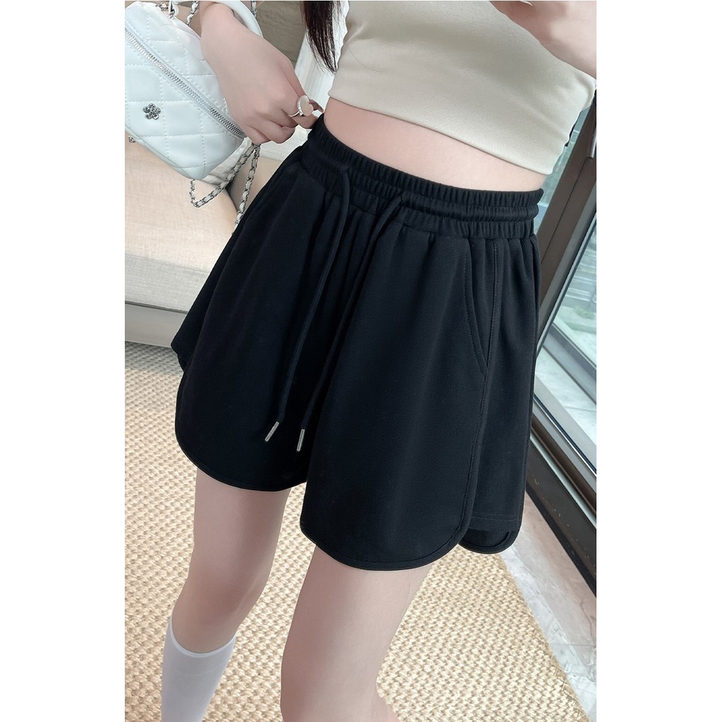 Hotgirl พร้อมส่ง✨กางเกงขาสั้นทรงสวยผู้หญิง กางเกงขาสั้นสายฝอ เอวสูงยางเชื่อยืด ปลายเว้า แฟชั่นใหม่ - รูปที่ 5