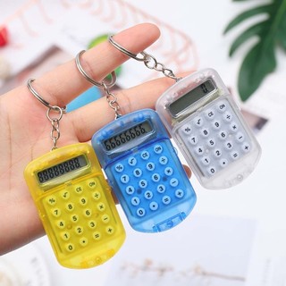 Portable Mini Flip Calculator Hanging Pendant Keychain Gift Portable Student Exam Study Keychain