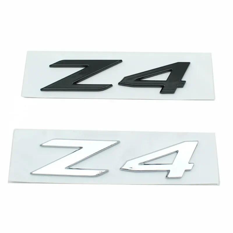 3d 130*30 มม.ABS กาว Chrome สีดํารถด้านหลัง Badge Decal สําหรับ BMW Z4 E85 E89 G29 Z4 โลโก้สัญลักษณ์ตัวอักษรสติกเกอร์อุปกรณ์เสริมอัตโนมัติ