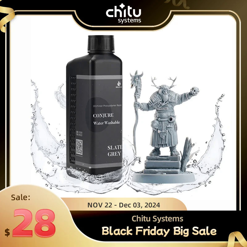 Conjure Water Washable Resin For 3D Printer LCD UV Resin Like ABS Photopolymer Resin For Anycubic/El