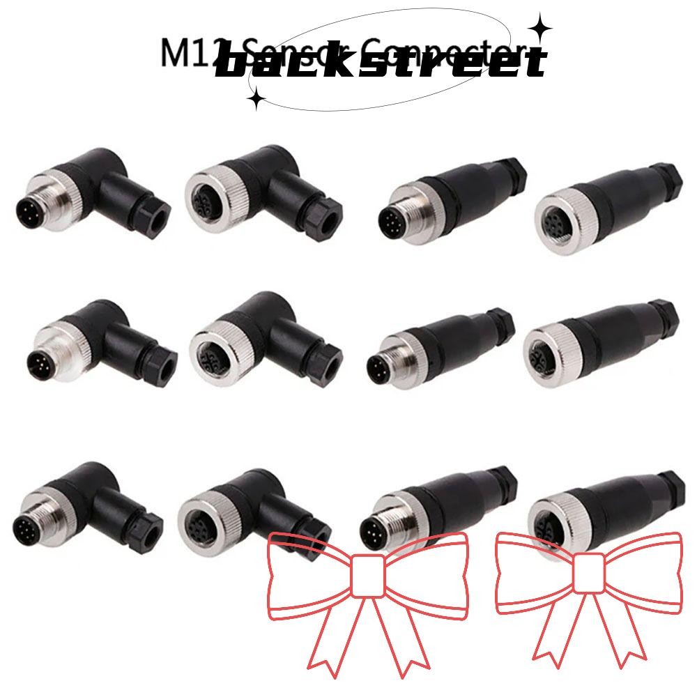 Backstage M12 Aviation Plug, Connector 4 5 8 Pin M12 Sensor Connector, A Type Sensor Connectors กันน