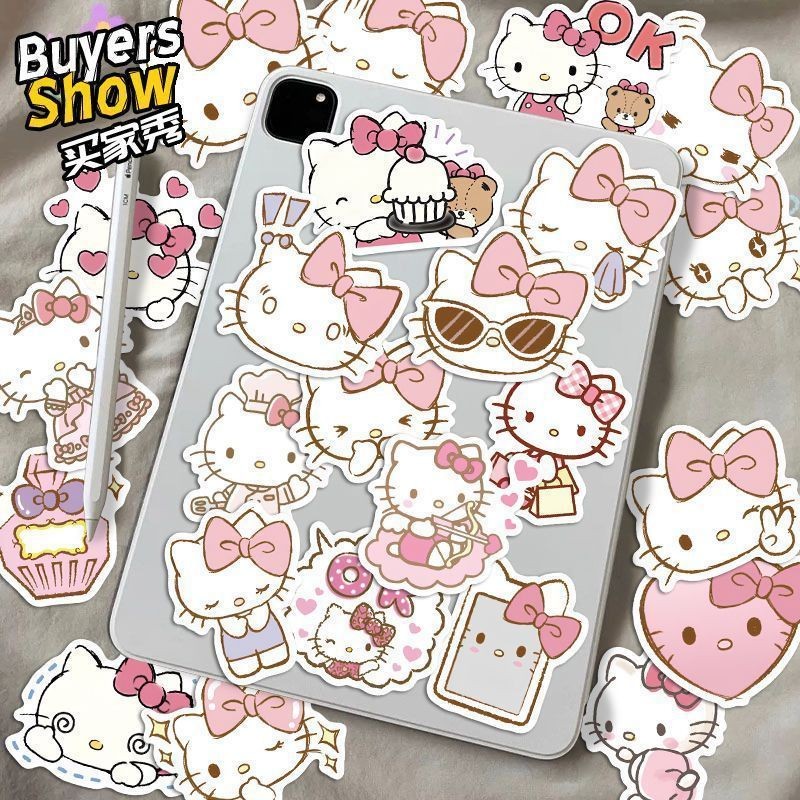 สติกเกอร์ Hello Kitty สีชมพู100แผ่น Hello Kitty Cat KT CUTE CUTTER CUTTER CUTTER CUTTER CUTTER CUTTER CUTTER