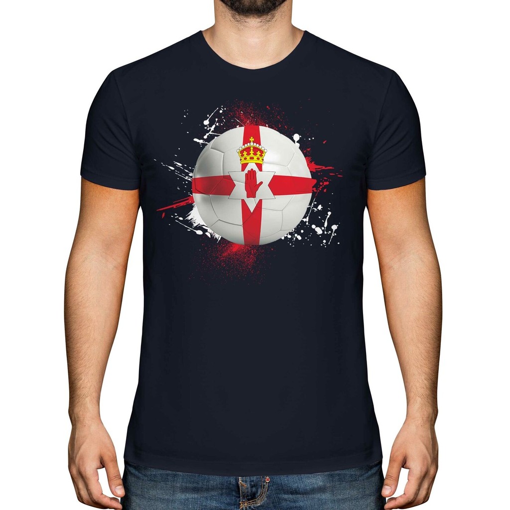Northern Ireland Football Mens T-Shirt Tee Top Gift World Cup Sport