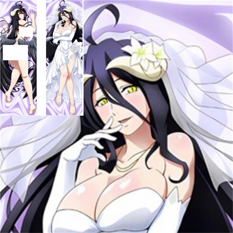 2 ญี่ปุ่นอะนิเมะ Overlord สาว Asada Shino Otaku Dakimakura ปลอกหมอน 50*160 ซม.
