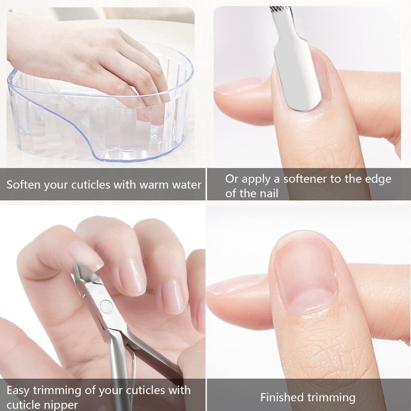กรรไกรตัดเล็บสแตนเลส Dead Skin / Finger Cuticle Nipper Clipper / ทําเล็บมือเล็บเท้า Remover เครื่องมือ - รูปที่ 3