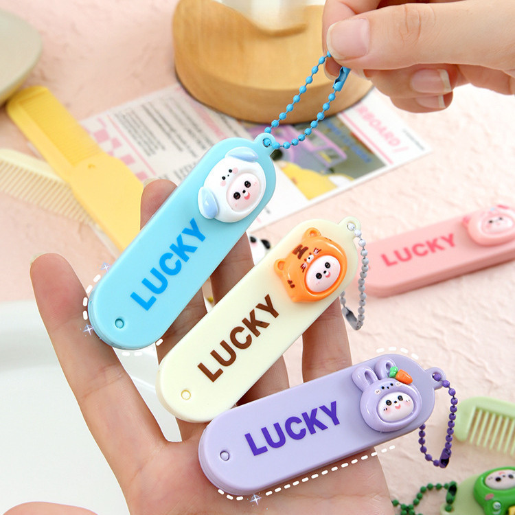 หวีจิ๋ว สีสันสดใส น่ารัก พับเก็บได้ - รูปที่ 2