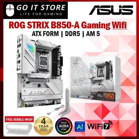ASUS ROG STRIX B850-A GAMING WIFI (AM5) เมนบอร์ด ATX + PROCESSOR AMD