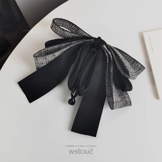Bow banana clip กิ๊บกล้วย ผ้าทวิส ผ้าริ้บบิ้น ขนาด 11.5cm.การันตรีวัสดุดีมาก งานสวย เก็บผมหนาได้ เก็บผมได้แน่น กิ๊บติดผม