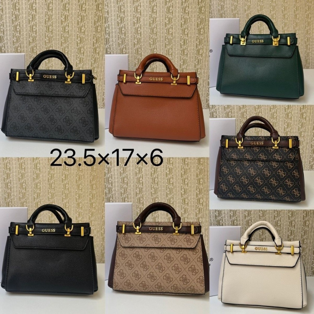 กระเป๋าถือสุภาพสตรี Guess Sestri กระเป๋าสะพายข้างแฟชั่นหรูหรา