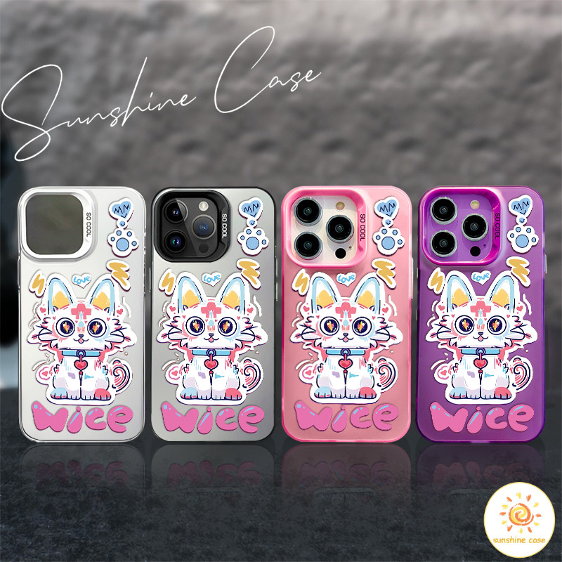 COD เคสไอโฟน15 ลายการ์ตูนลูกสุนัขสีสันสดใส เคสใช้ได้กับ IPhone 13 12 7Plus 14 15 11 Pro MAX XR XS XSMAX SE2020 กันกระแทก