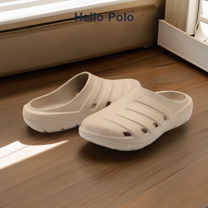 Hello Polo รุ่น HP8019 รองเท้ายางeva รองเท้านุ่ม รองเท้าแตะแบบสวม แฟชั่น พื้นนิ่ม กันน้ำ ส่งจากไทย unisex Size 36 - 45