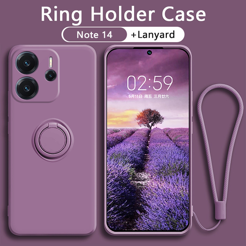 เคส Redmi Note 14 Pro Note 13 Pro โทรศัพท์มือถือซิลิโคนกันกระแทกพร้อมแหวนแม่เหล็กสําหรับ Redmi Note 14 Pro Plus 5G