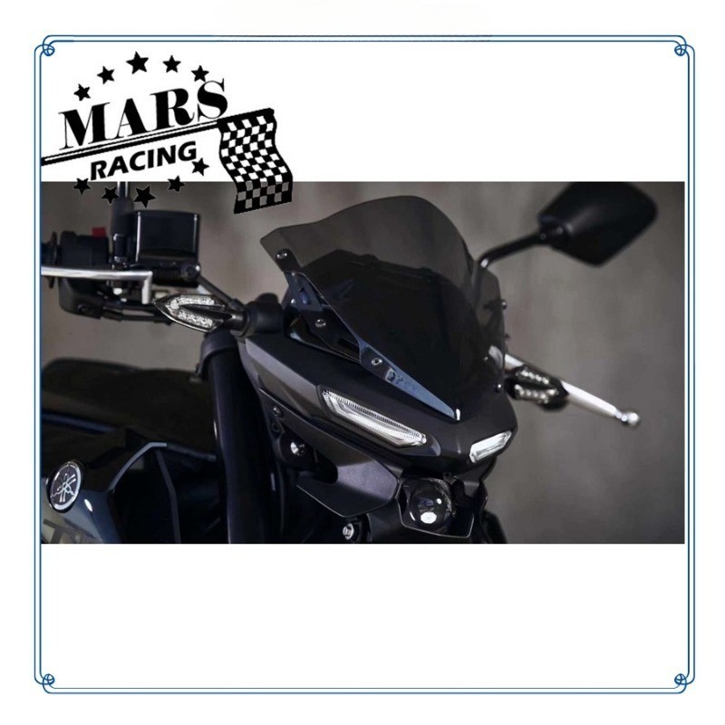 Tradersอุปกรณ์มอเตอร์ไซค์กีฬาtouringด้านหน้าwindscreenกระจกviser Visor Wind DeflectorเหมาะสําหรับYAM