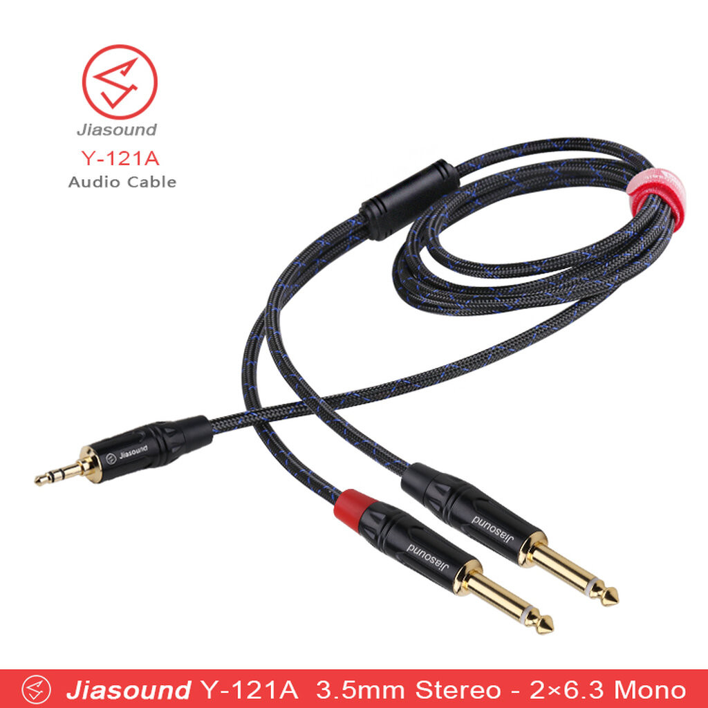 (1เส้น) Jiasound Y-121A สายสัญญาณเสียง 3.5mm  2×6.3 MONO
