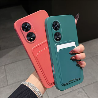 กันกระแทก case สําหรับ OPPO A17 A17K A38 A18 A60 A97 A98 4G 5G เคสโทรศัพท์ TPU ใหม่การ์ดแพ็คเคสโทรศัพท์