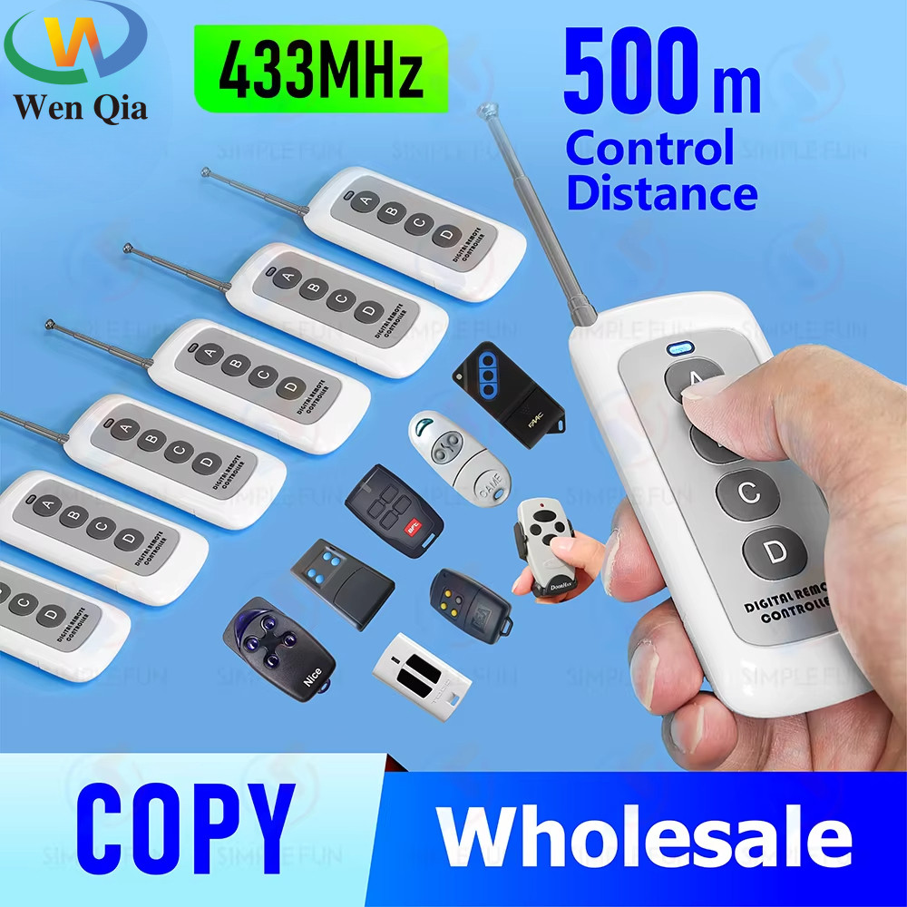 433mhz Copy รีโมทคอนโทรล, CAME Nice CASIT DEA TAU,500m ระยะทางควบคุม,Duplicator สําหรับโรงรถประตู Clone ฟังก์ชั่นเครื่องส่งสัญญาณ