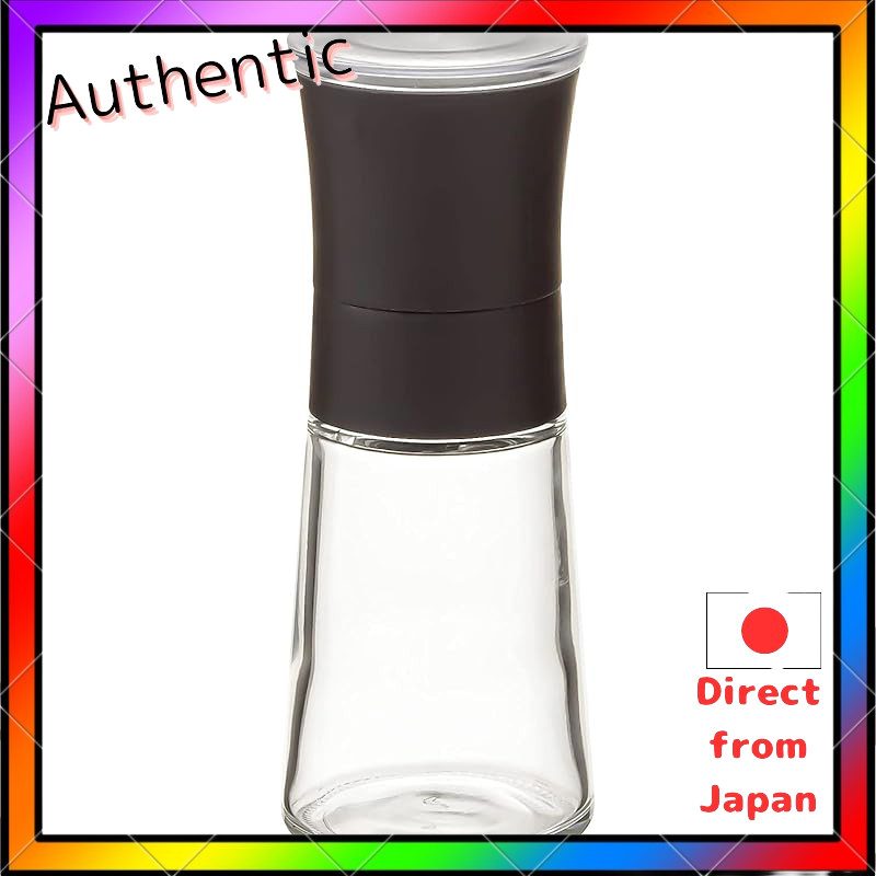 LIS Pepper Mill & Salt Mill S Black 80ml (40g Black Pepper) Stavi Luxe