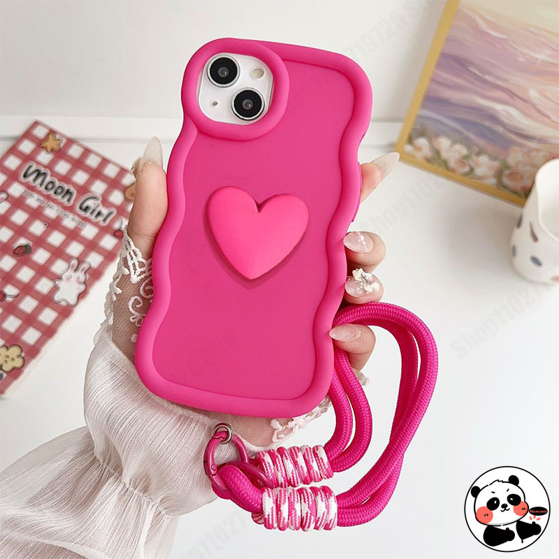 3d Wave สายคล้องเคสโทรศัพท์สําหรับ Tecno Pop 9 8 7 Pro 6 GO 5 iTEL A80 A58 Pro A49 P55 5G 4G ฝาหลังน