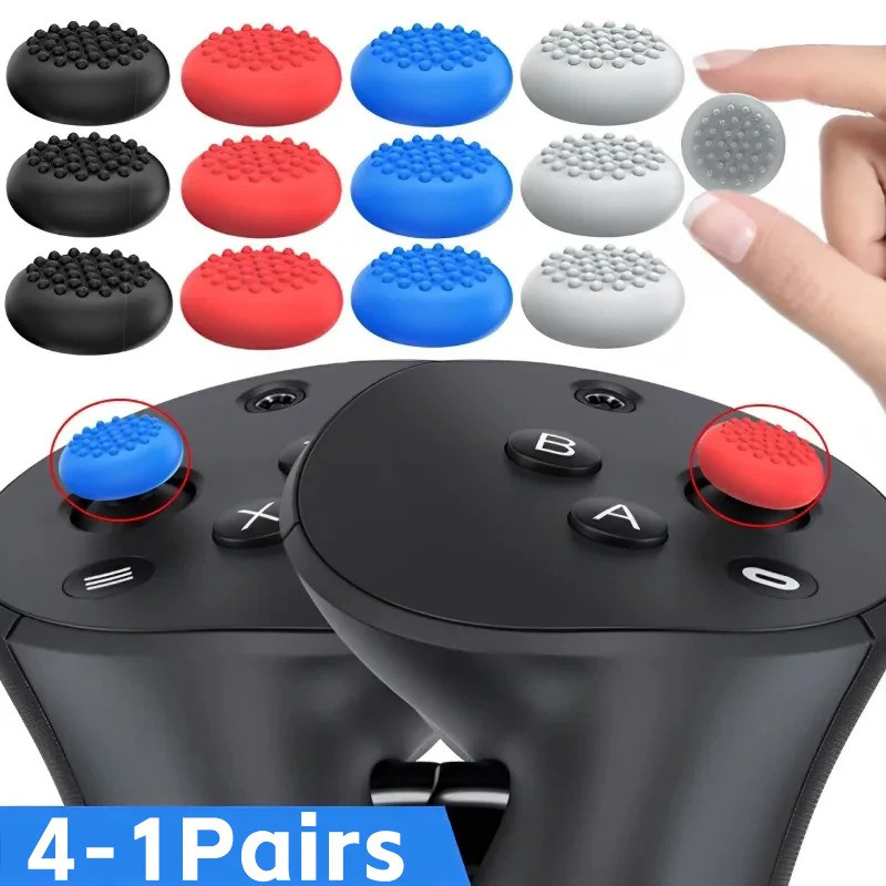 สําหรับ Meta Quest 2 3 จอยสติ๊ก Protectors Controller Grip ฝาครอบซิลิโคน Rocker สําหรับ Pico 4 VR ชุดหูฟังอุปกรณ์เสริม