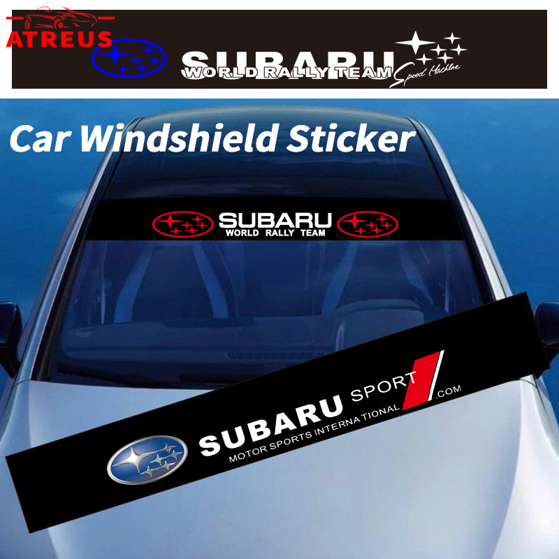 Subaru สติ๊กเกอร์ ติดรถ สติ๊กเกอร์บังแดด สติกเกอร์รูปลอก กันน้ํา สําหรับติดตกแต่งกระจกหน้ารถยนต์ บัง