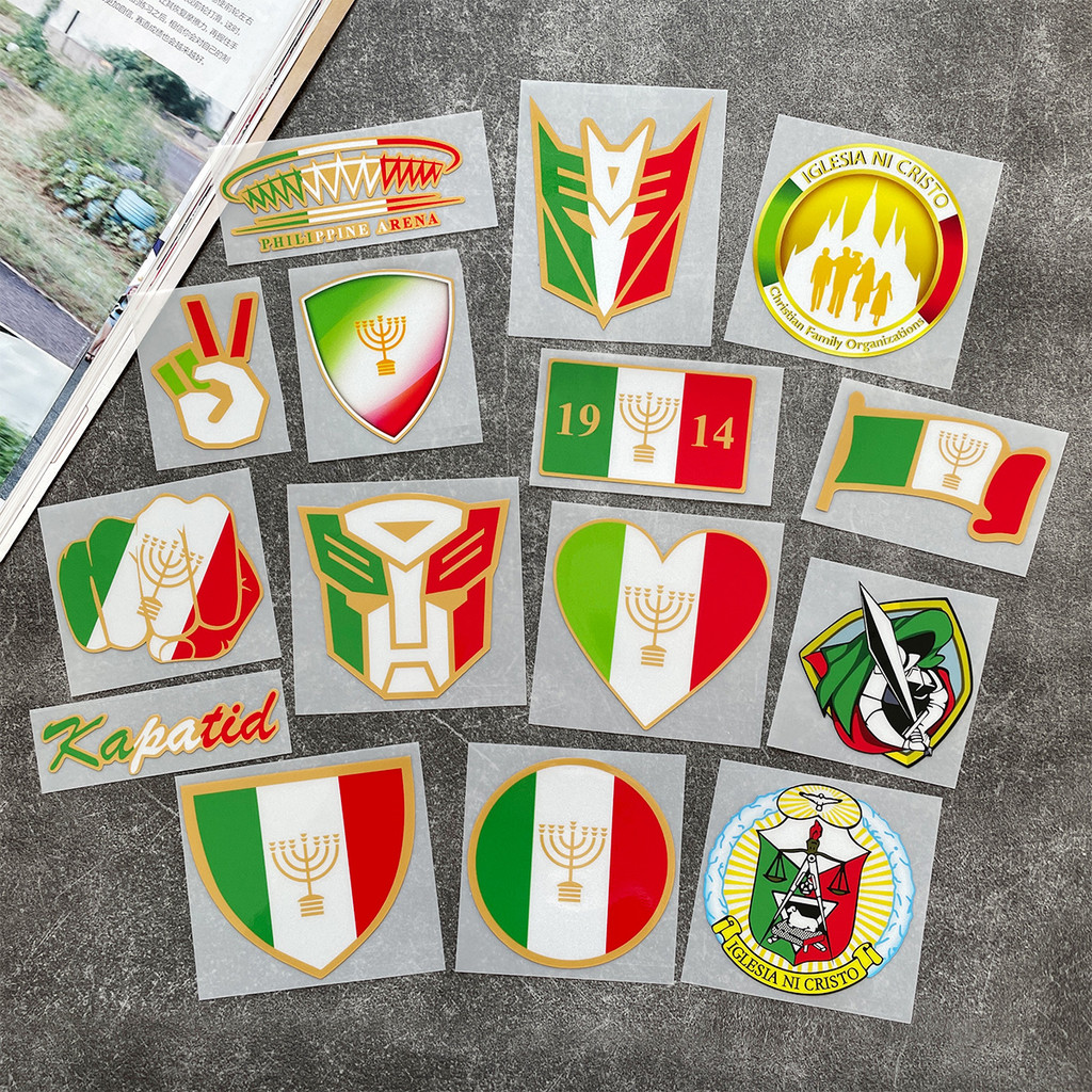 INC มอไซ สกูตเตอร์ สะท้อนแสง สติ๊กเกอร์ โลโก้ หมวกกันน๊อค โช๊คหลัง เครื่องหมาย Vespa Pcx160 Forza