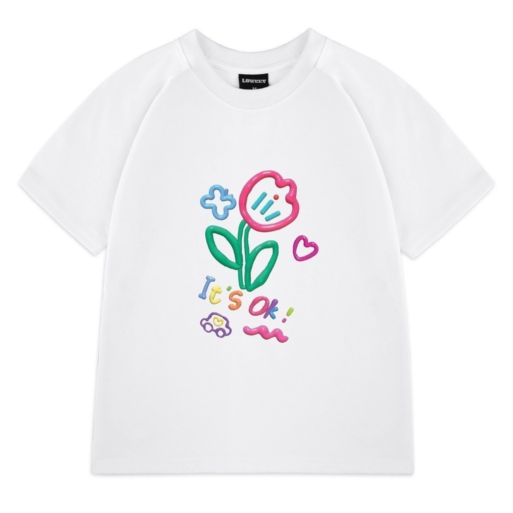 WOW เสื้อยืด baby tee Its ok K4001 - คู่รัก Cool Cotton