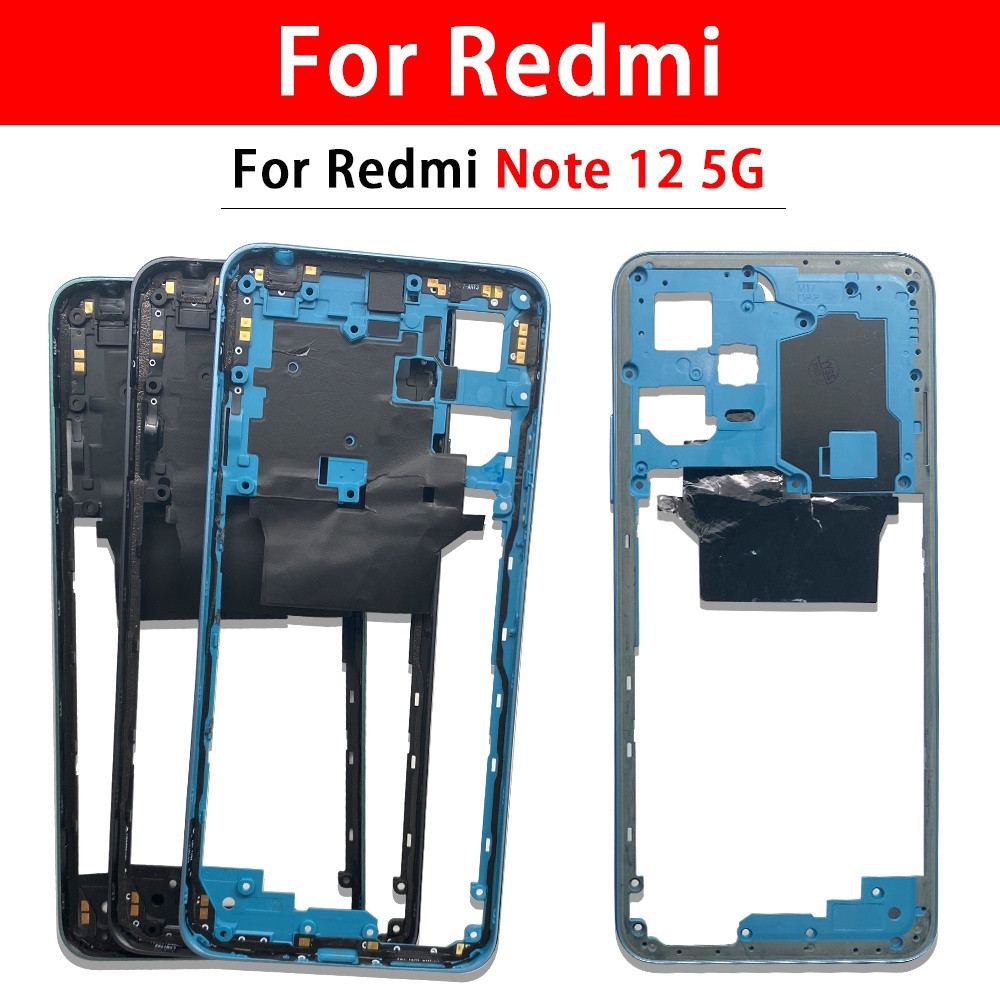 100% ของแท้ สำหรับ Xiaomi Redmi Note 11/ Note 11 pro Note 12 กรอบกลาง แผ่นหน้า เคสหลัง เปลี่ยนแผ่นกลาง - รูปที่ 2
