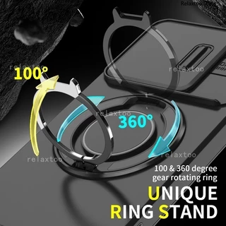Casing For Xiaomi Redmi Note14 Note13 Note 14 Pro Plus Pro+ 14Pro+ 13Pro+ Note14Pro+ Note13Pro+ 5G 4G Shockproof Hard Phone Case Metal Armor Ring Bracket Stent Back Push Camera Lens Privacy Protect Holder Back Casing Cover